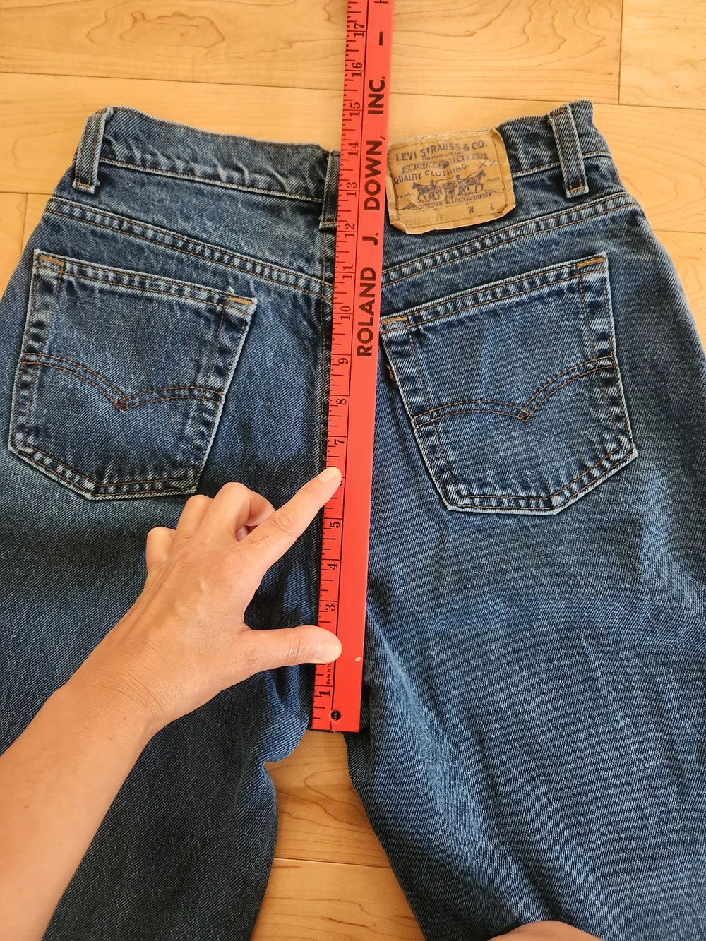 Vintage 90s Levi's Jeans Blue Label High Rise Taper Made in USA 26